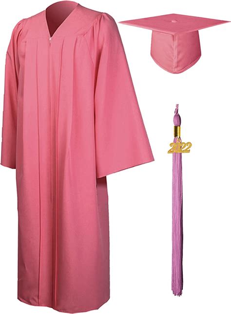 Graduationmall Matte Graduation Gown Cap Tassel Set 2023 For High