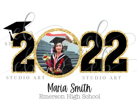 2022 Senior Grad Graduate Photo Digital Template Class Etsy