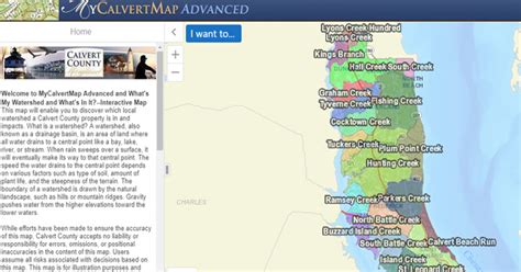 New Interactive Map Highlights Calvert Countys 22 Watersheds The