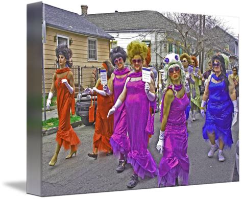 Drag Queens Parade On Mardi Gras Day New Orleans By Louis Maistros