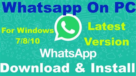 Install Whatsapp Desktop Snocomics
