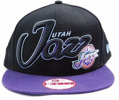 New era offers a wide selection of jazz hats & apparel for every utah fan! Utah Jazz New Era 9Fifty Black Top NBA Basketball Snapback ...