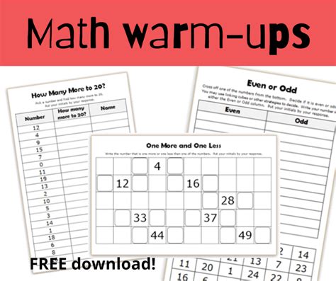 Using Math Stretches For A Daily Warm Up Math Coachs Corner