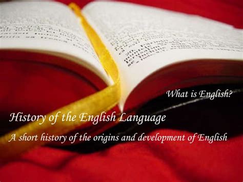 Short History Of The English Language Ppt