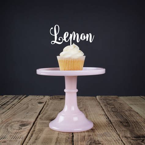 Personalised Acrylic Flavour Cup Cake Topper Twenty Seven