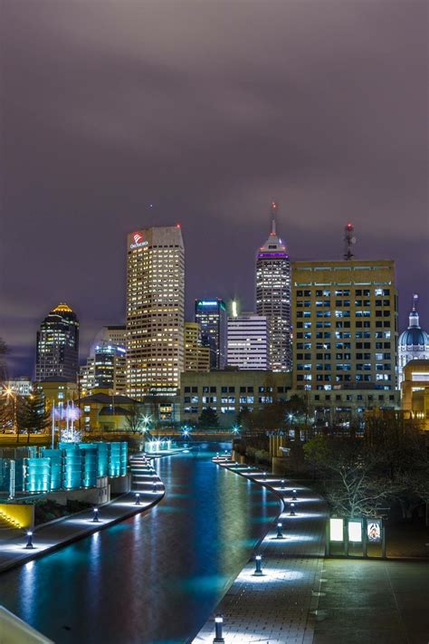 Beautiful Picture Of Downtown Indy Indianapolis Skyline