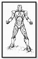 iron man avengers para colorear - Dibujo imágenes
