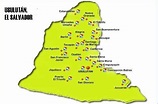 Mapa de Usulután - El Salvador mi país