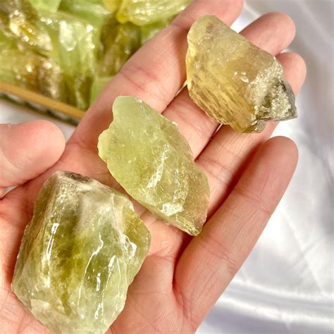 Green Calcite Small Rough Raw Crystal Crystal Healing Etsy