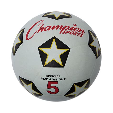 Champion Sports Rubber Soccer Ball Wolverine Sports