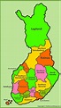 Administrative map of Finland | Finland, Finland location, Finland map