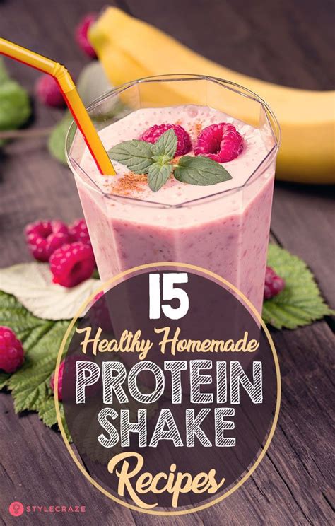 Healthy Homemade Protein Shake Recipes Homemade Protein Shakes Recipes Shake Recipes