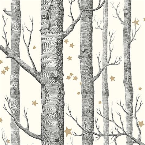 Cole And Son Woods And Stars Wallpaper Off White Funky Little Darlings