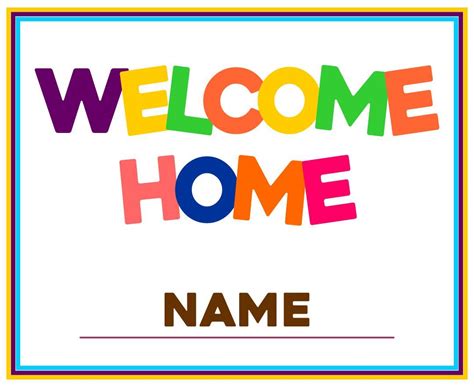 Printable Welcome Home Signs Welcome Home Signs Welcome Home Posters Welcome Home Banners