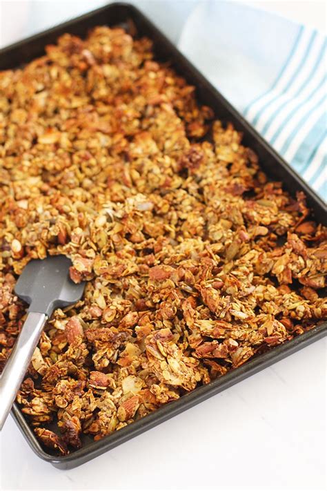 no sugar added granola clusters fitliving eats by carly paige recipe low sugar granola