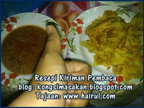 Resepi kuah kacang istimewa khas untuk dimasak sewaktu raya untuk dimakan bersama ketupat dan nasi impit. Resepi Cucur Udang dengan Kuah Kacang | Chef Hairul HIssam