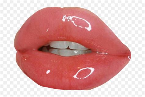 Aesthetic Glossy Lips Png Download Pink Lip Gloss Aesthetic