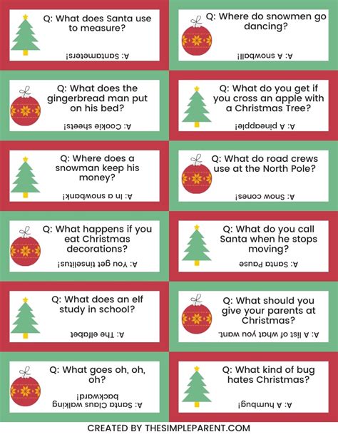 25 Christmas Jokes For Kids With Free Printable The Simple Parent