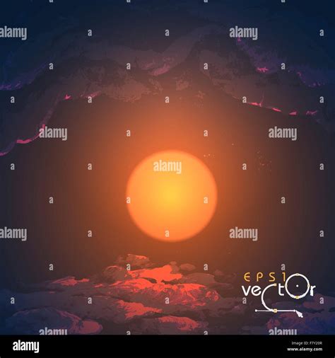 Sunset And Sunrise Stock Vector Images Alamy