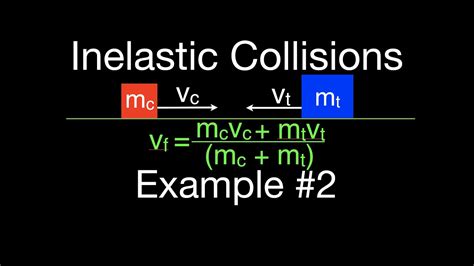 Momentum 8 Of 16 Inelastic Collisions Example 2 Youtube