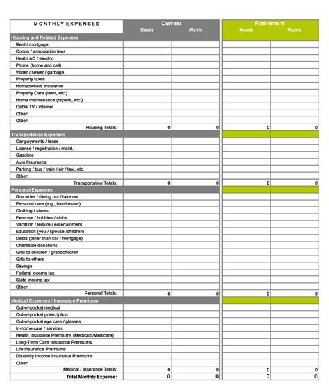 30 Effective Monthly Expenses Templates And Bill Trackers