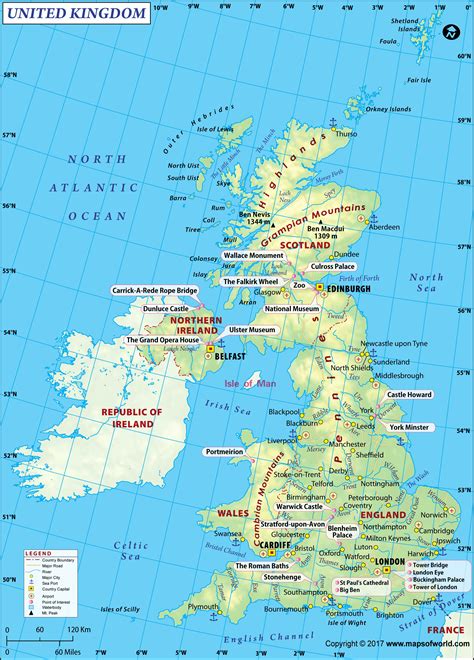 Uk Large Color Map Image Large Uk Map Hd Picture