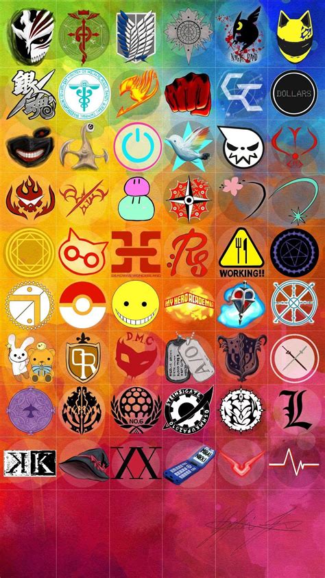 Anime Symbols Wallpapers Wallpaper Cave