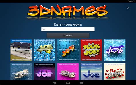 3d Name Wallpaper App Für Android Make Your Name 3d Live Wallpaper