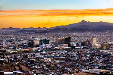 El Paso Skyline Photo El Paso Scenic Drive Sunset El Paso Etsy