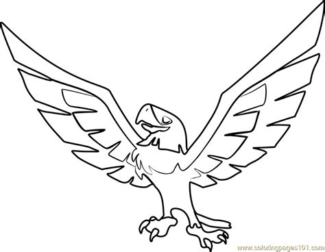 The animal jam coloring page features greely, the alpha for wolves, introduced in 2010 as one of the six alphas. Eagle Animal Jam Coloring Page - Free Animal Jam Coloring ...