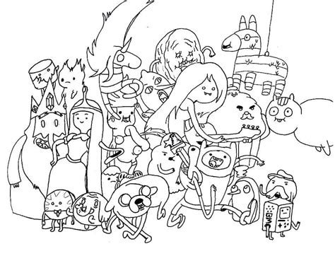 Print Adventure Time Coloring Page Download Print Or Color Online