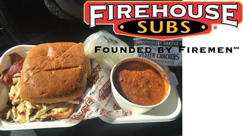 Firehouse Subs Nashville Hot Brisket And Firehouse Chili Review Youtube