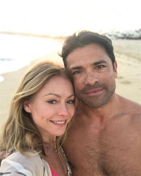 Kelly Ripa Celebrates Husband Mark Consuelos With Beach Day Selfie