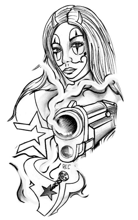 50 Best Ideas For Coloring Cartoon Gangster Tattoo Stencil Outline