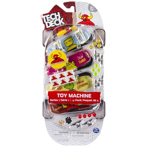 Tech Deck 96mm Fingerboards 4 Pack Toy Machine