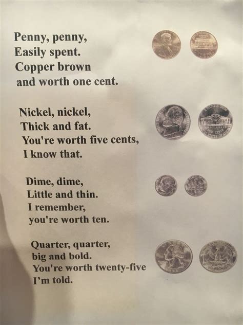 Money Poems For Kids