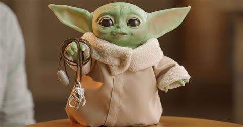 Hasbros Baby Yoda Animatronic Toy Looks Sounds And Moves Like The