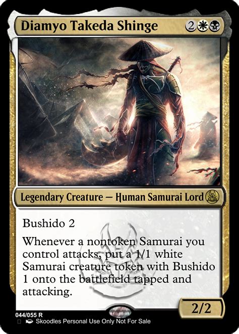 Custom Samurai Tribal Cards