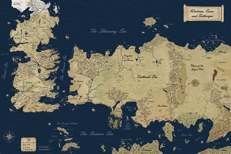 Westeros And Essos Game Of Thrones Maps That Never Were Pinterest