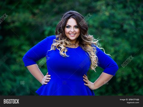 Happy Plus Size Image Photo Free Trial Bigstock