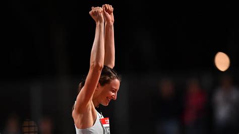 Nicola mcdermott is elated after clearing the bar in the women's high jump final. High jumper Nicola McDermott secures Olympic qualifier and ...