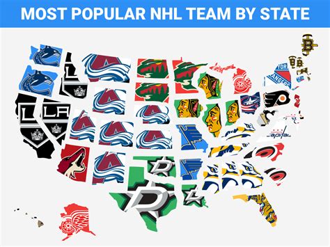 Map Shows The Most Popular Nhl Team In Every State Business Insider