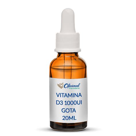 vitamina d3 1000ui gota 20ml oficinal farmácia