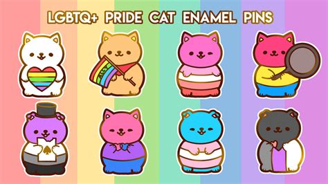 Cute Lgbtq Pride Cat Enamel Pins By Paws Of Pride — Kickstarter