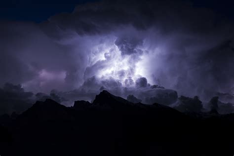 Power In Nature Thunderstorm Ominous Cloud Sky Beauty In Nature