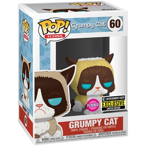 Grumpy Cat Funko Pop Grumpy Cat Flocked Funko Pop Vinyl Figure