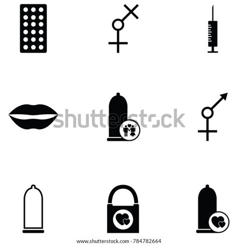 Safe Sex Icon Set Stock Vector Royalty Free 784782664 Shutterstock