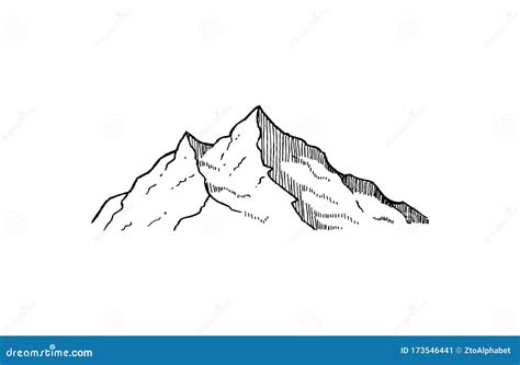 Mountain Silhouette Clip Art Line Cartoon Vector CartoonDealer Com