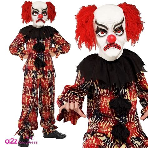Scary Clown Kids Costume From A2z Kids Uk