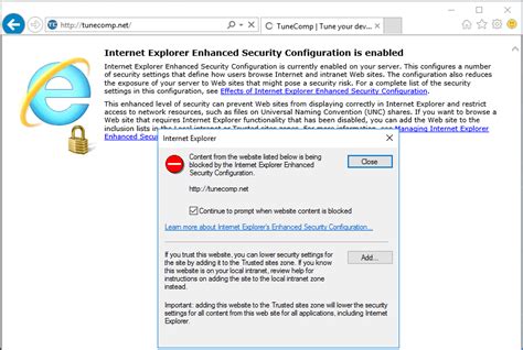 Disable Internet Explorer Enhanced Security Configuration In Windows